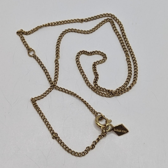 Sarah Coventry Gold Tone Chain Necklace 17.5" Length - Picture 1 of 2